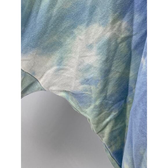 EASEL Women's Blue-Green Tie-Dye Long Sleeve Boatneck Top SZ 3X - Picture 7 of 12